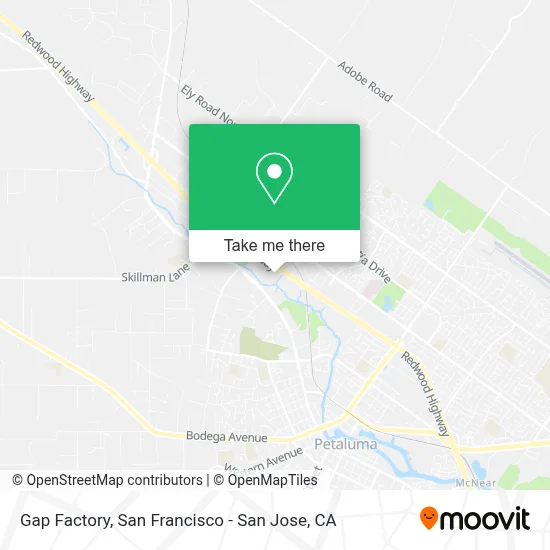 Gap Factory map