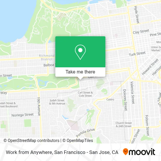 Work from Anywhere map