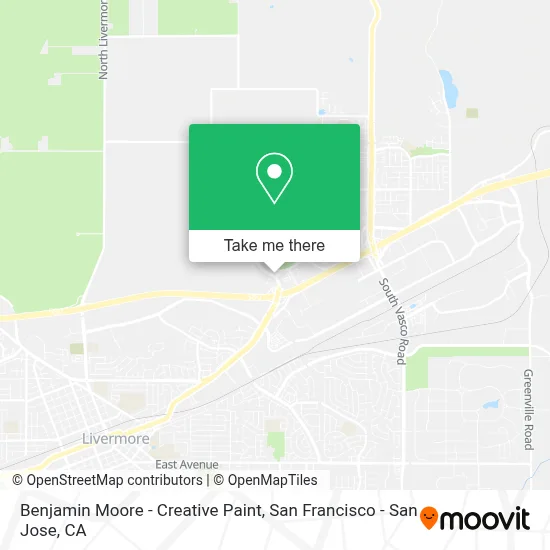 Benjamin Moore - Creative Paint map