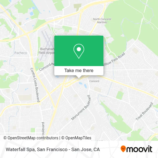 Waterfall Spa map