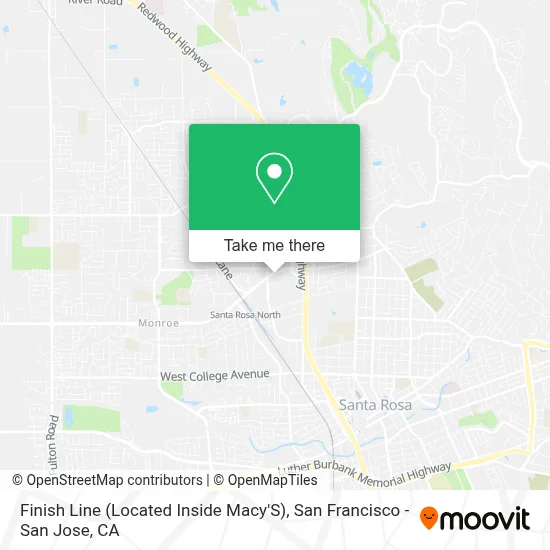 Finish Line (Located Inside Macy'S) map