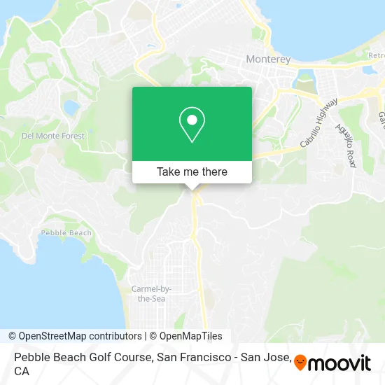 Pebble Beach Golf Course map