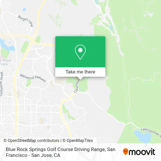Blue Rock Springs Golf Course Driving Range map
