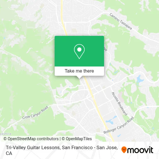 Tri-Valley Guitar Lessons map