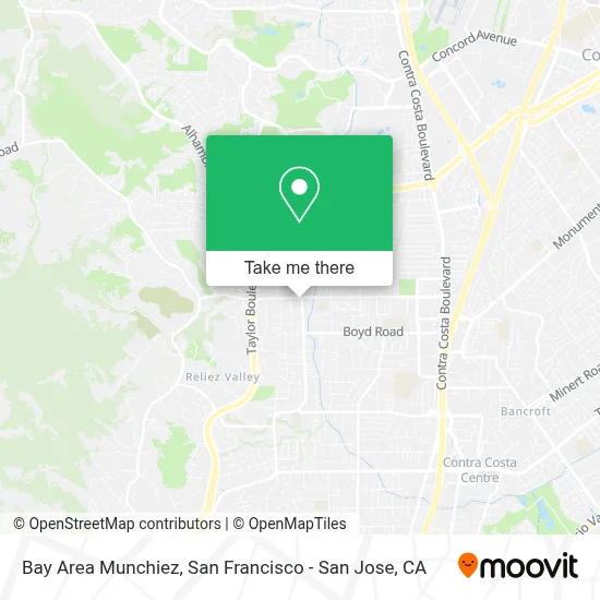 Bay Area Munchiez map
