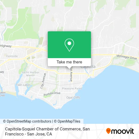 Capitola-Soquel Chamber of Commerce map
