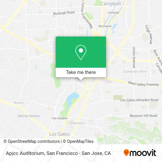 Apjcc Auditorium map