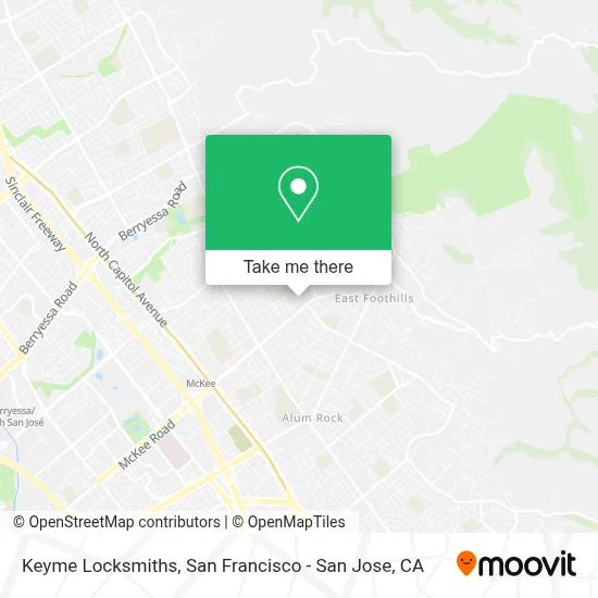 Keyme Locksmiths map