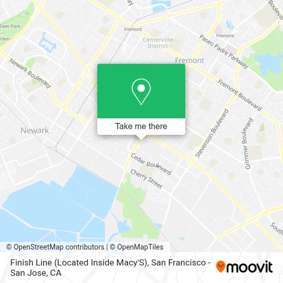Finish Line (Located Inside Macy'S) map