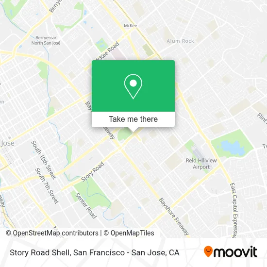 Story Road Shell map