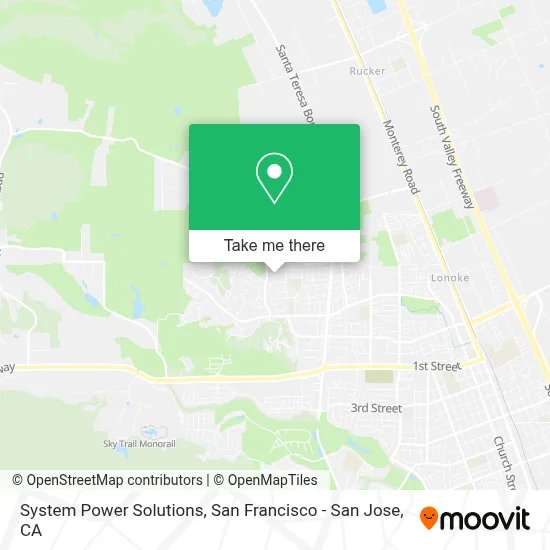 System Power Solutions map