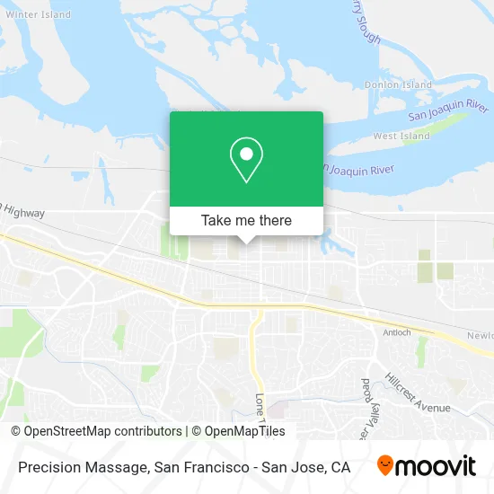 Precision Massage map