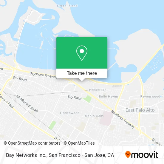 Bay Networks Inc. map