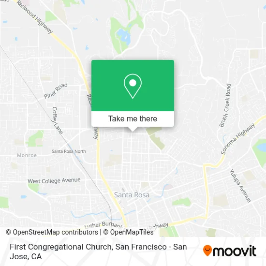 First Congregational Church map