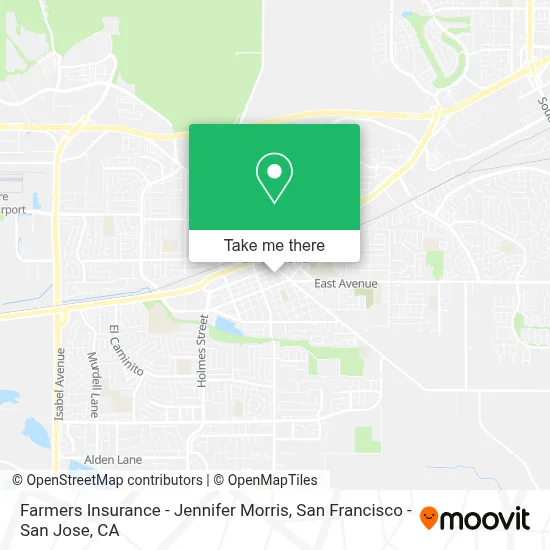 Farmers Insurance - Jennifer Morris map