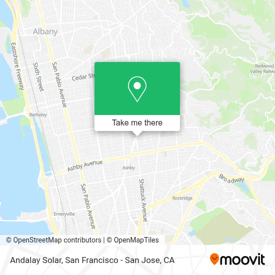 Andalay Solar map