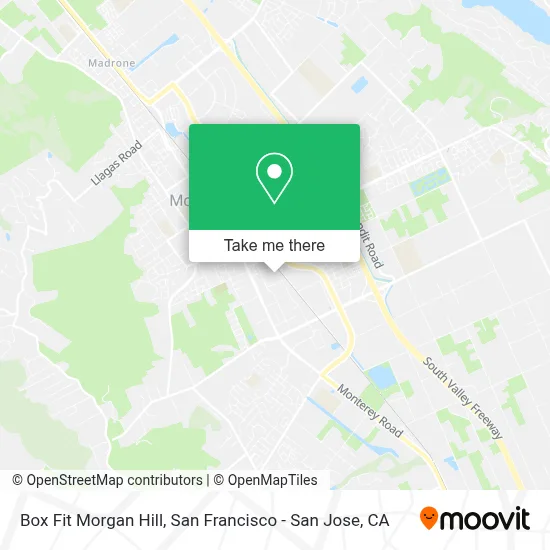 Box Fit Morgan Hill map