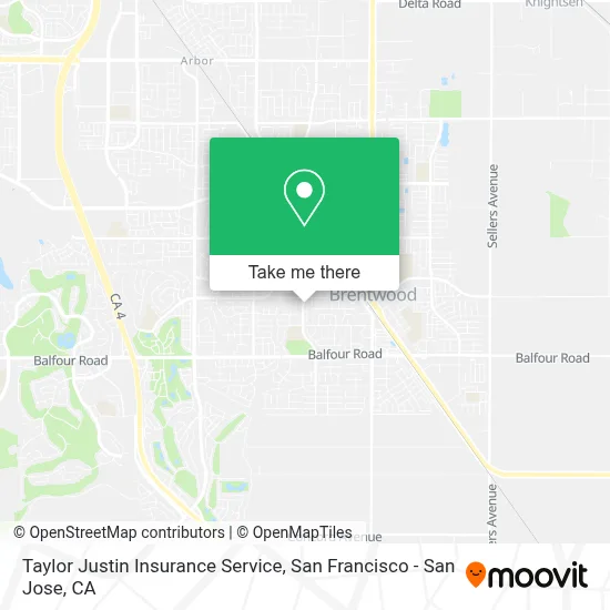 Taylor Justin Insurance Service map