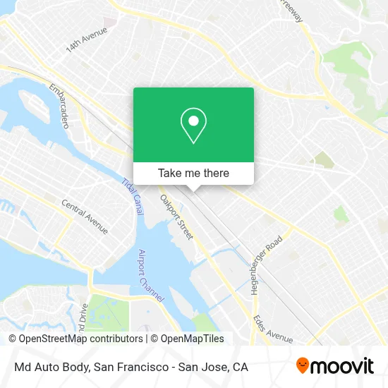 Md Auto Body map