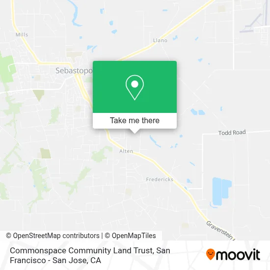Commonspace Community Land Trust map