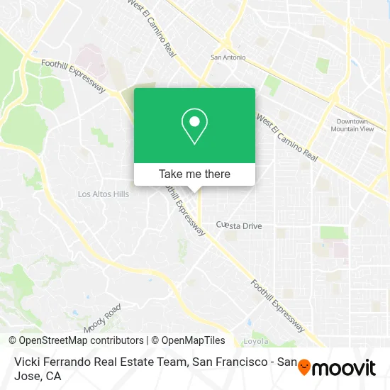 Vicki Ferrando Real Estate Team map