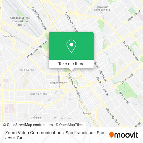 Zoom Video Communications map