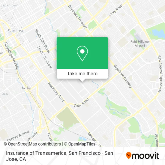 Insurance of Transamerica map