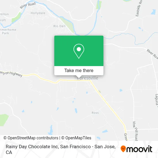 Rainy Day Chocolate Inc map