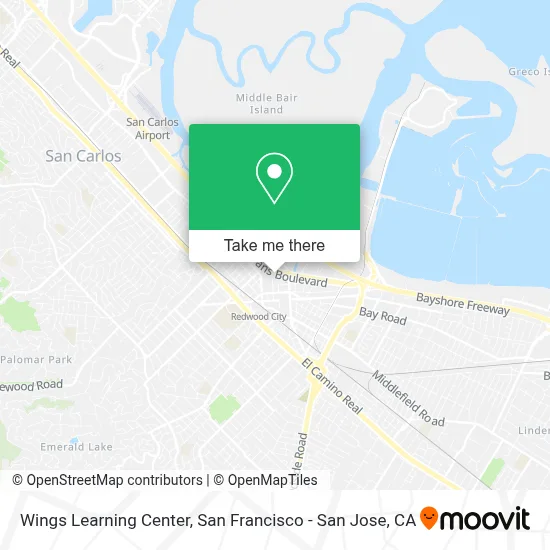 Wings Learning Center map