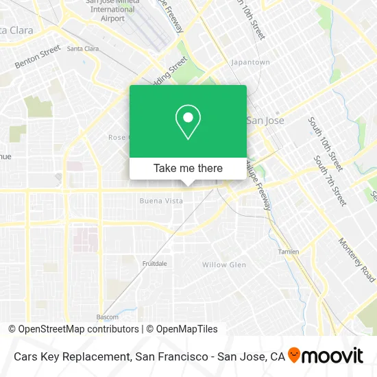 Cars Key Replacement map