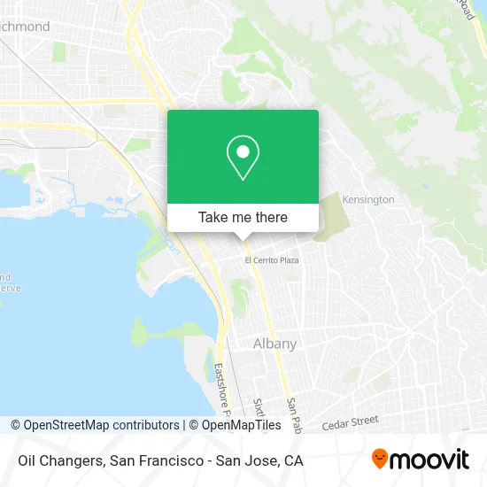 Oil Changers map