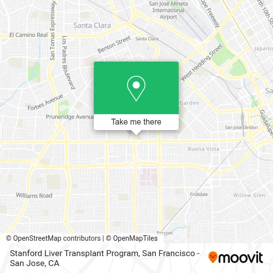 Stanford Liver Transplant Program map