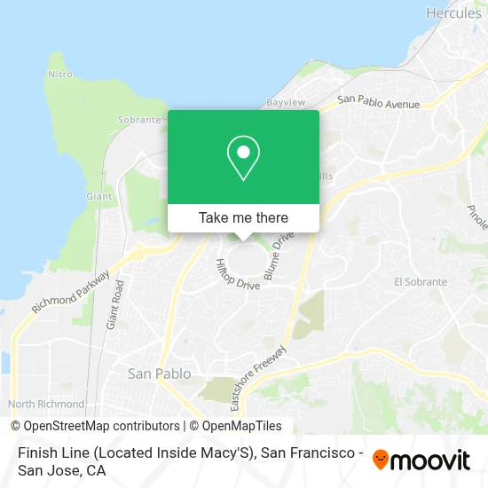Finish Line (Located Inside Macy'S) map