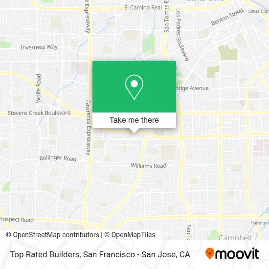 Top Rated Builders map