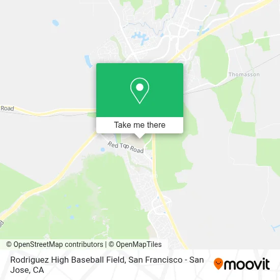Rodriguez High Baseball Field map