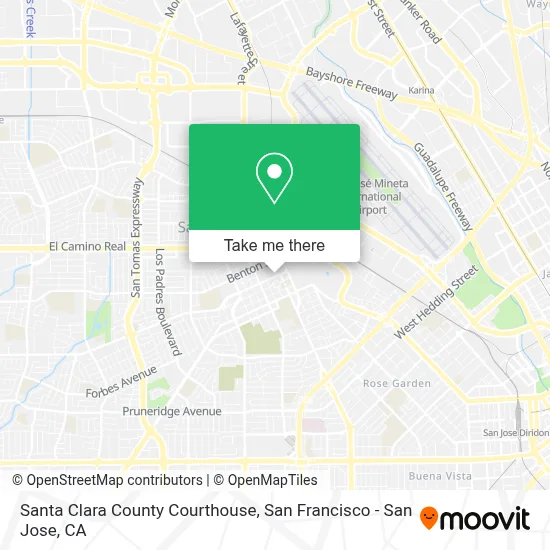 Santa Clara County Courthouse map