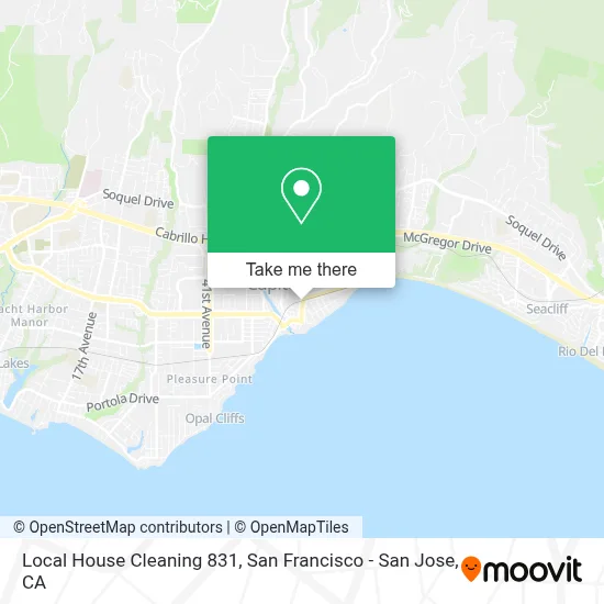 Local House Cleaning 831 map
