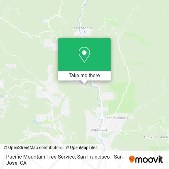 Pacific Mountain Tree Service map