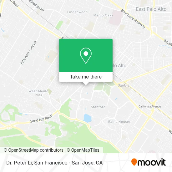 Dr. Peter Li map
