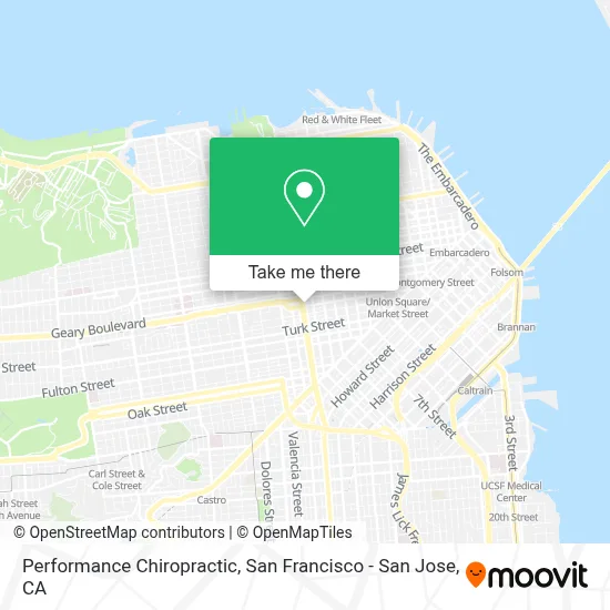 Performance Chiropractic map