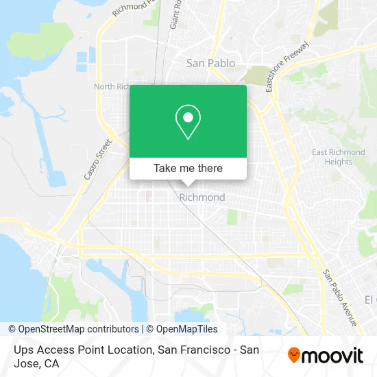 Ups Access Point Location map