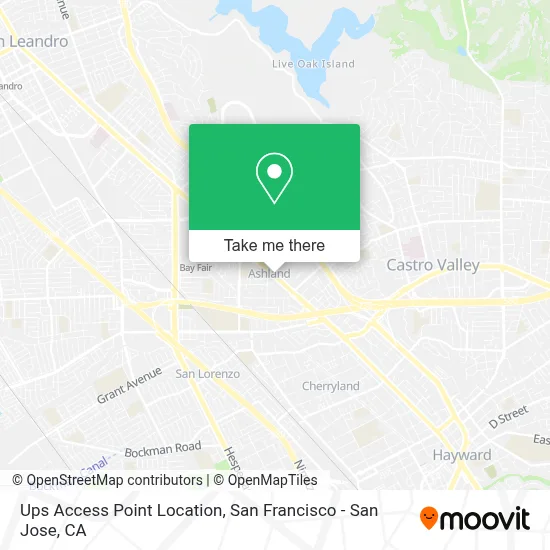 Ups Access Point Location map