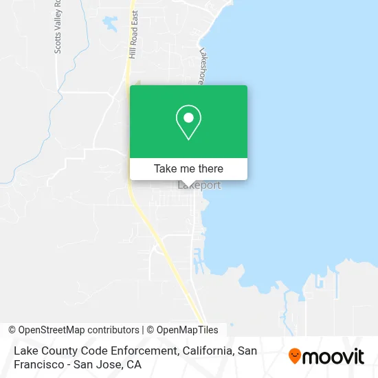 Lake County Code Enforcement, California map