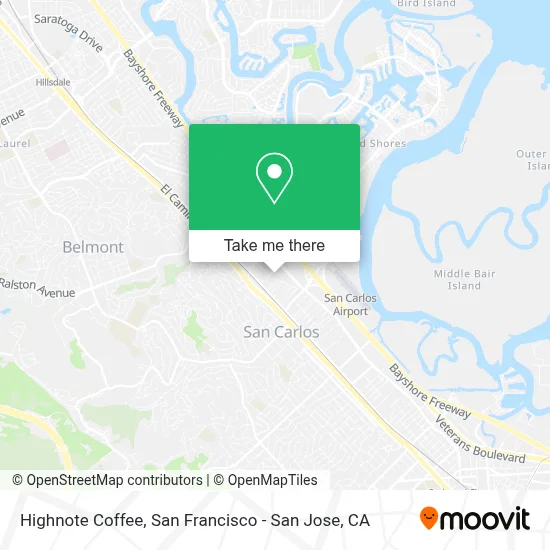 Highnote Coffee map