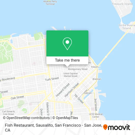 Fish Restaurant, Sausalito map