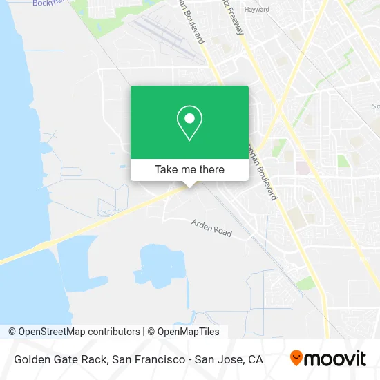Golden Gate Rack map