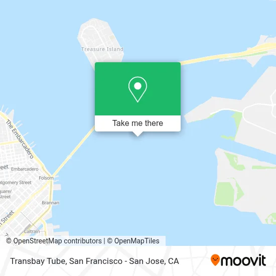 Transbay Tube map