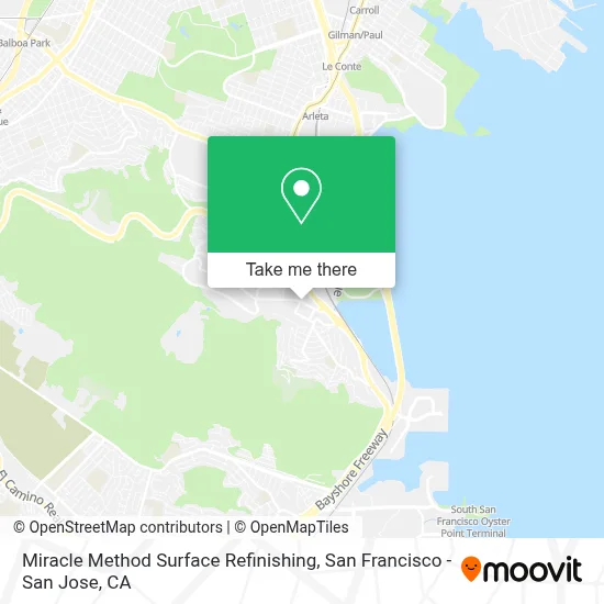 Miracle Method Surface Refinishing map