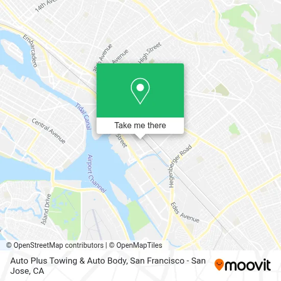 Auto Plus Towing & Auto Body map