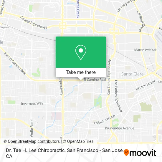 Dr. Tae H. Lee Chiropractic map
